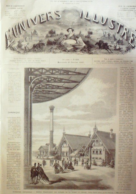 L'Univers illustré 1867 # 617 Roi Jean de Saxe Allemagne Berlin Charlottenburg Concarneau (29) Chine