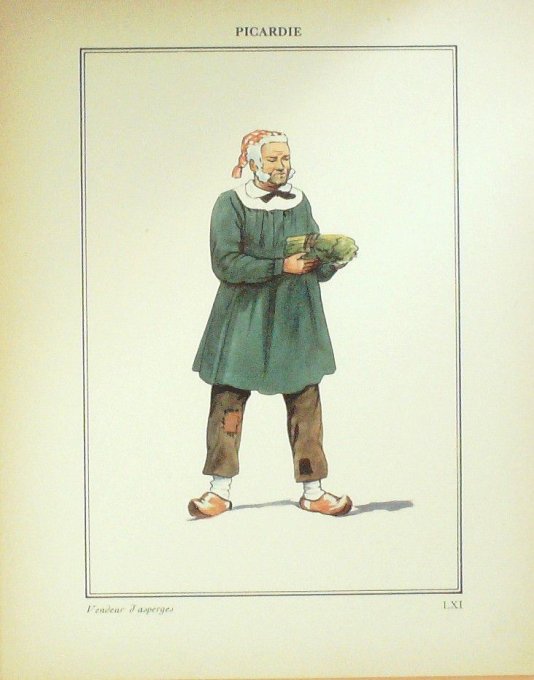 Hauts-de-France  Picardie Vendeur D'asperges 1920