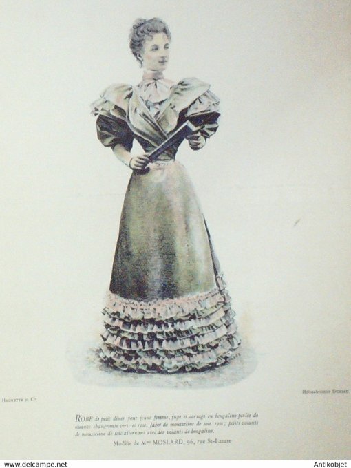 La Mode pratique 1893 # 47 Robe en Bergaline