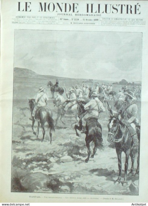 Le Monde illustré 1899 n°2220 Transvaal Durban Majura-Hill Mafeking Kimberley Rocamadour (46)