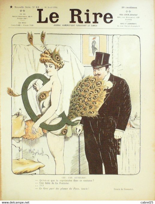 Le Rire 1904 n° 63 Gerbault Carlègle Barcet Avelot Meunier Haye Bac