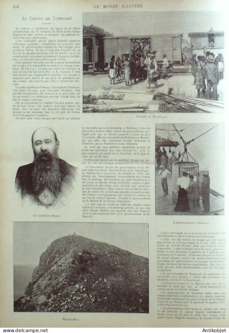 Le Monde illustré 1899 n°2220 Transvaal Durban Majura-Hill Mafeking Kimberley Rocamadour (46)