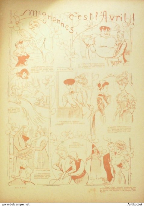 Le Rire 1906-04-28 # 169 Journal humoristique Ed.Originale Peinture d'histoire