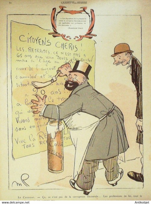 L'Assiette au beurre 1910 n°473 La corruption électorale Radiguet