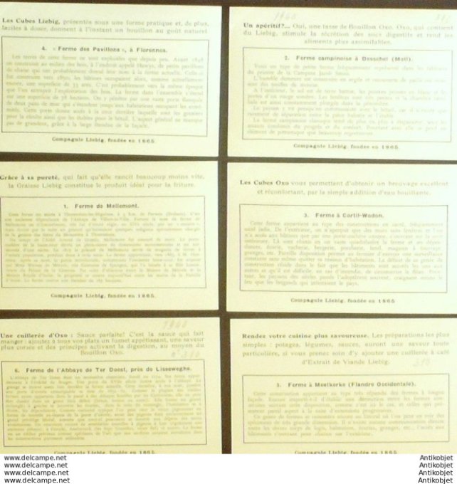 Chromo Liebig Sang 1425 Belgique vieilles fermes (1941)