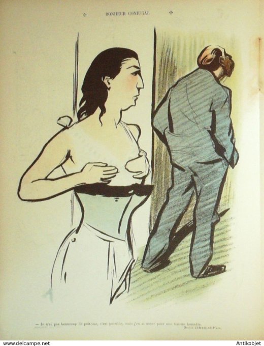 Le Rire 1904-09-10 #  84 Journal humoristique Ed.Originale Bonheur conjugal
