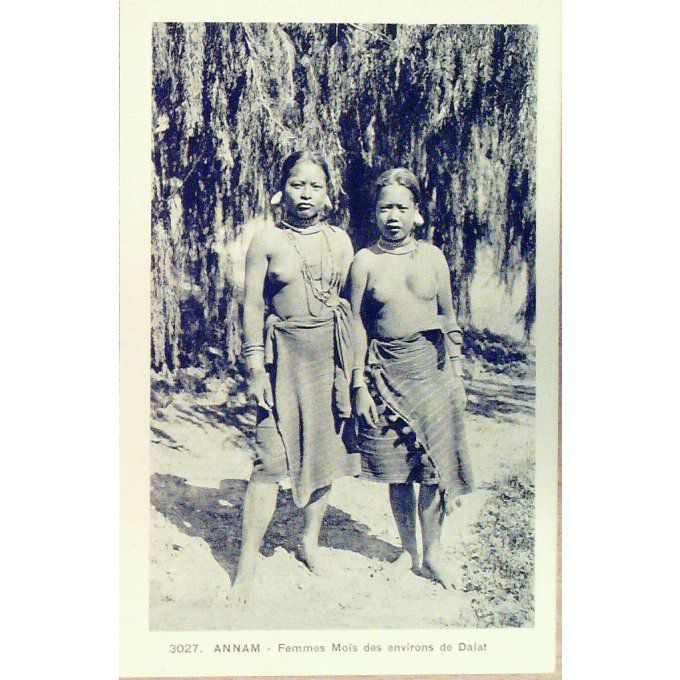 Cpa Viet-Nam Saigon Annam Tribu Mois Femmes Pres De Dalat 1926