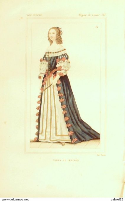 Ninon De Lenclos Louis Xiv 17ème 1852