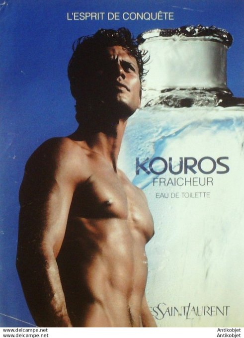 Publicite Cosmetique Yves-Saint-Laurent Kouros 1984