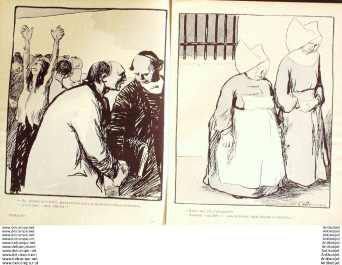 L'Assiette au beurre 1904 # 173 Asiles et fous Delannoy