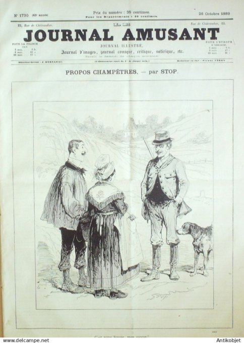 Le Journal Amusant 1889 # 1730 John Mac Gregor de Kilmarnock a la exhibicheune par Mars