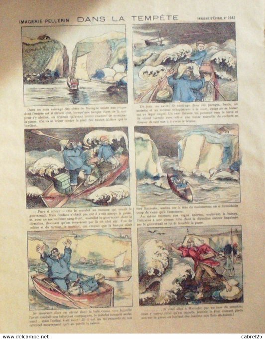 Dans La Tempete (Pellerin d'epinal)