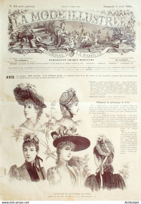 Mode illustree 1890 Lot de 10 journaux