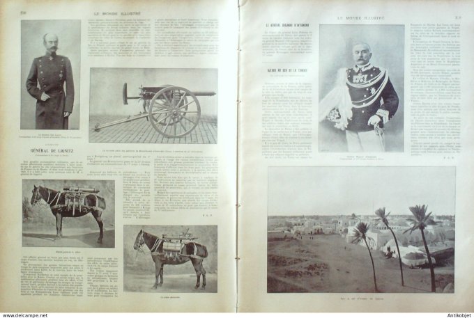 Le Monde illustré 1902 n°2350 Tunisie Djerba Turquie Portugal St-Pétersbourg Monte-Carlo