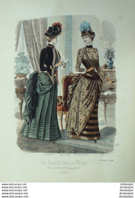 Gravure Mode Salon 1883 #  686 (Old Fashion plate)