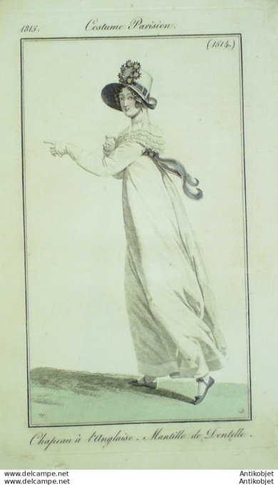 Costume Parisien 1815 # 1514 Mantille de dentelle