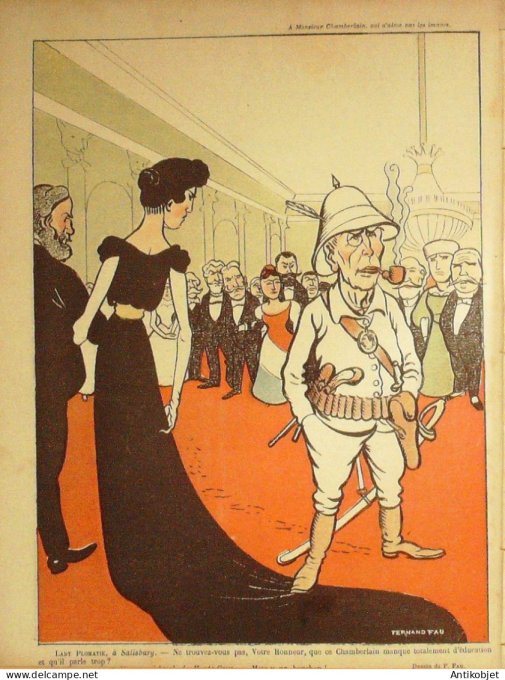 Le Rire 1899-12-16 # 267 Journal humoristique Ed.Originale M.Fallieres & Octave Bernard