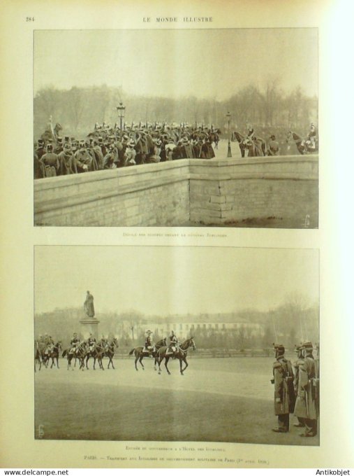 Le Monde illustré 1898 n°2141 Madagascar  Kabary Borizano Brest (29) Alger troubles Madrid Pâques