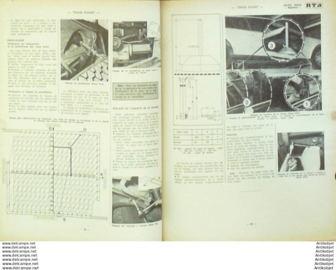R.T Automobile Matra Simca Bagheera Autobianchi A112   # 341