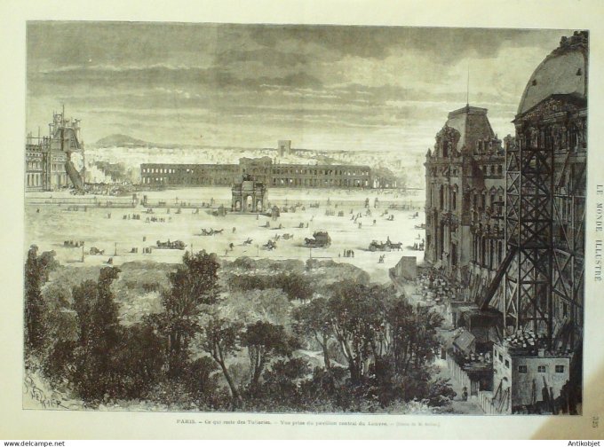 Le Monde illustré 1873 n°867 Italie Turin Metz Gravelotte (57) Procès Mal Bazaine Tombe et vases gal