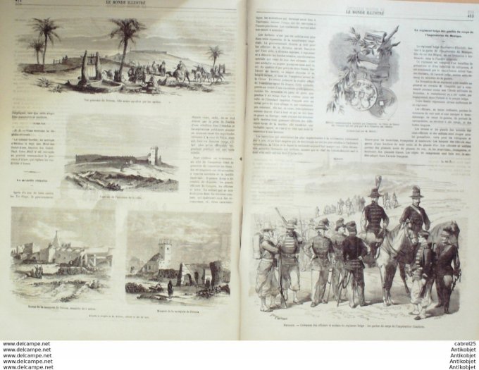 Le Monde illustré 1864 n°402 Algérie Constantine Tuggurt Dzioua Viet Nam Saigon Marché Don Nai