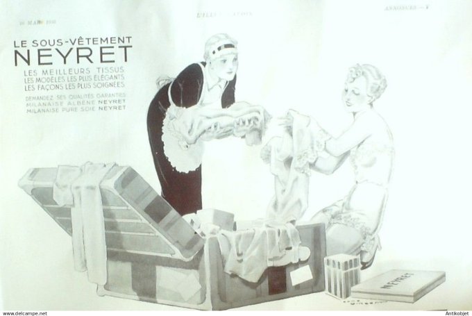 Publicité Lingerie Neyret 1930