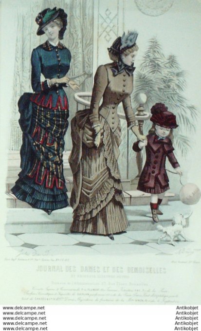 Journal des Dames Demoiselles 1882 # 1939 (Maison Plument) Plument
