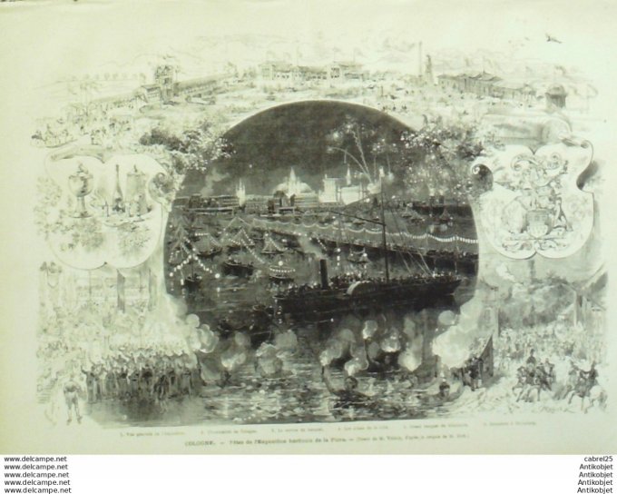 Le Monde illustré 1875 n°962 Italie Florence Herzégovie Mostar Autriche Jasenovac Mont St Michel (50