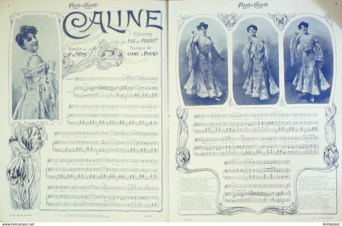 Paris qui chante 1904 n° 80 Du Perret Dumoraize Moreau Cosnard Lilo Mistinguette