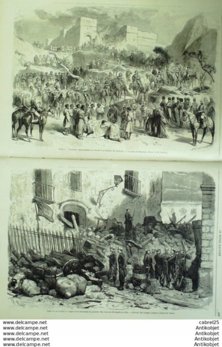 Le Monde illustré 1868 n°611 Espagne Cadix San Juan De Dios Angleterre Islington Race Lang Horn