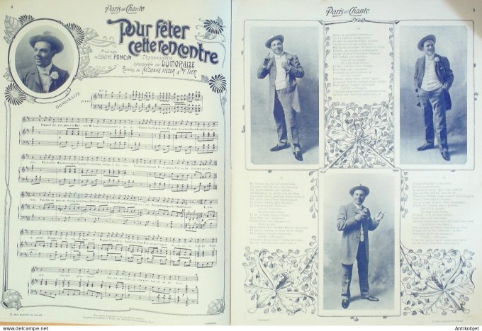 Paris qui chante 1904 #80 Du Perret Dumoraize Moreau Cosnard Lilo Mistinguette