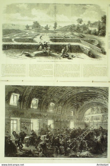 Le Monde illustré 1872 n°810 Fontainebleau (77) Apremont Pays-Bas Delft Suisse Lausanne Martinique S