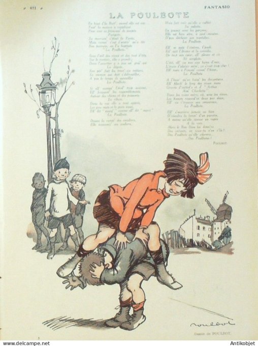 Fantasio 411 1924 Poulbot Vallee Foy Martin Mendousse Cirmeuse Vallet