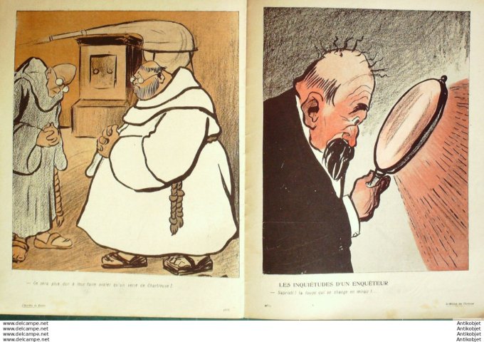 L'Assiette au beurre 1904 # 172 Le million des Chartreux Camara