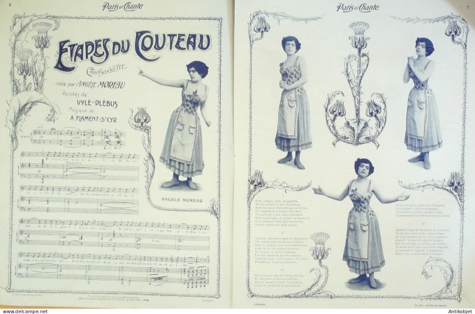 Paris qui chante 1904 n° 80 Du Perret Dumoraize Moreau Cosnard Lilo Mistinguette