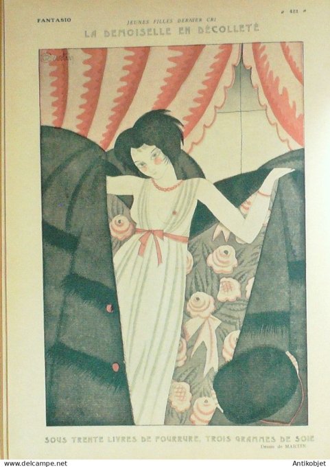 Fantasio 411 1924 Poulbot Vallee Foy Martin Mendousse Cirmeuse Vallet