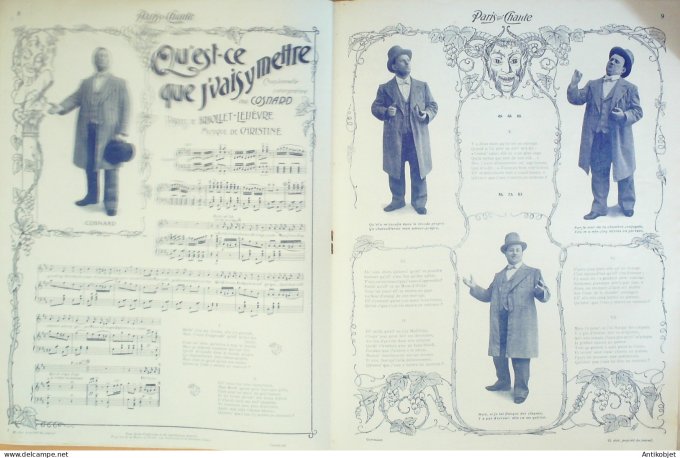 Paris qui chante 1904 #80 Du Perret Dumoraize Moreau Cosnard Lilo Mistinguette