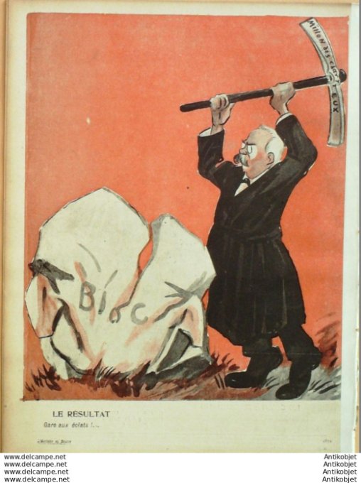 L'Assiette au beurre 1904 # 172 Le million des Chartreux Camara