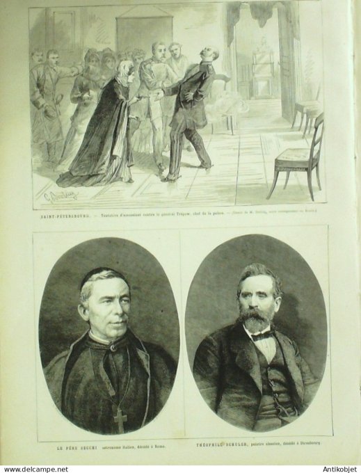 Le Monde illustré 1878 n°1093 Rome Léon XIII Russie St-Pétersbourg Vésinet (92)