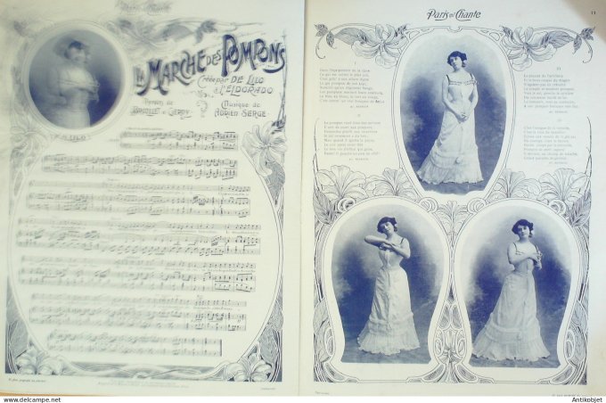 Paris qui chante 1904 #80 Du Perret Dumoraize Moreau Cosnard Lilo Mistinguette
