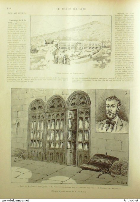 Le Monde illustré 1897 n°2108 Russie Tsarkoé-Sélo Péterhof Guillaume III  Californie Port Juneau