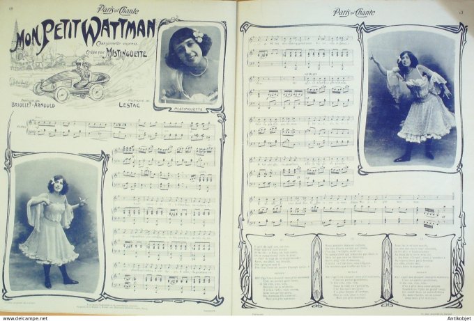Paris qui chante 1904 #80 Du Perret Dumoraize Moreau Cosnard Lilo Mistinguette