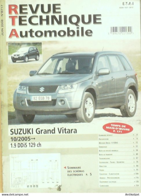 Revue Tech. Automobile 2008 n°B717 Suzuki Gd Vitara
