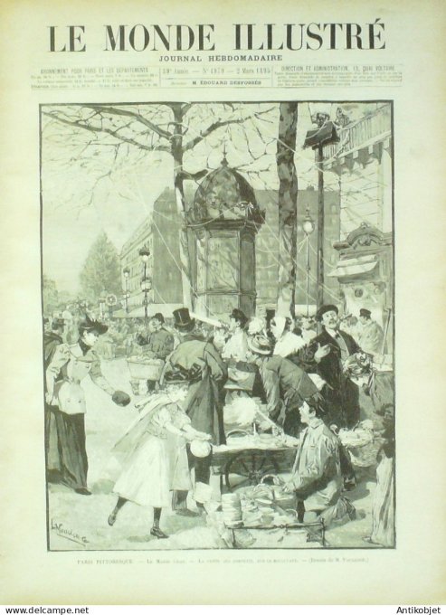 Le Monde illustré 1895 n°1979  Sully-sur-Loire (45) Rouen (76) Madagascar Tamatave