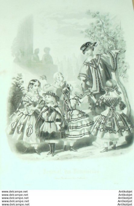 Journal de Demoiselles 1855 # 11b Travestissements enfants