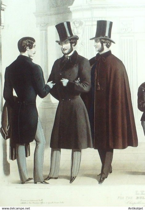 Gravure de Mode originale Le Progres 1855 # 70 (Maison Desprey)