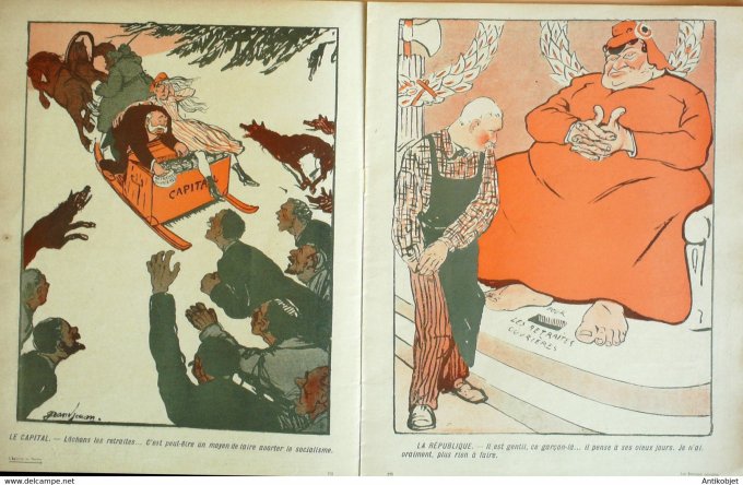 L'Assiette au beurre 1906 # 257 Retraites ouvrières Delannoy Naudin