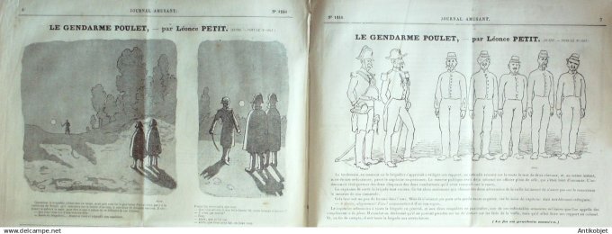 Le Journal Amusant 1880 # 1248 Aventures cancrelas de Paul Leonnec