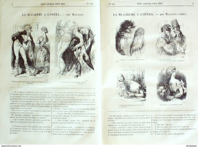 Petit journal pour Rire 1864 # 524 Les Bohemiens Damourette