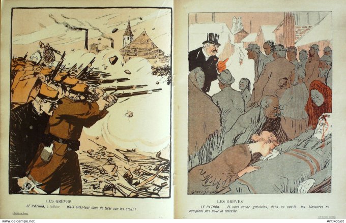 L'Assiette au beurre 1906 # 257 Retraites ouvrières Delannoy Naudin